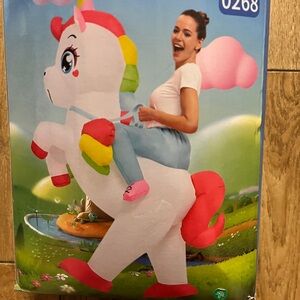 Colorful Inflatable Unicorn Costume
